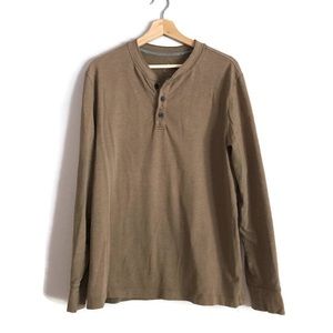 Basic brown Henley. Men’s large